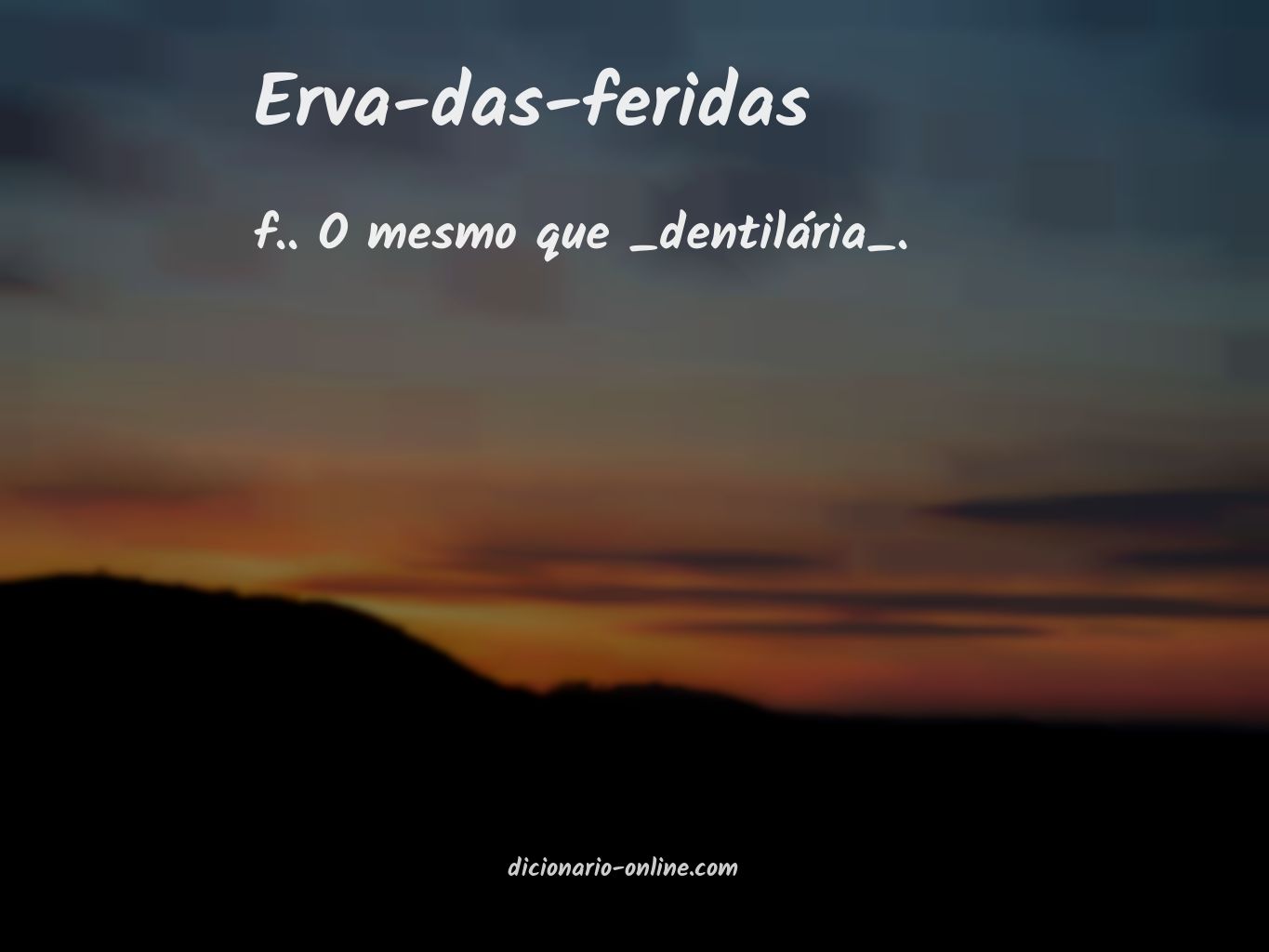 Significado de erva-das-feridas