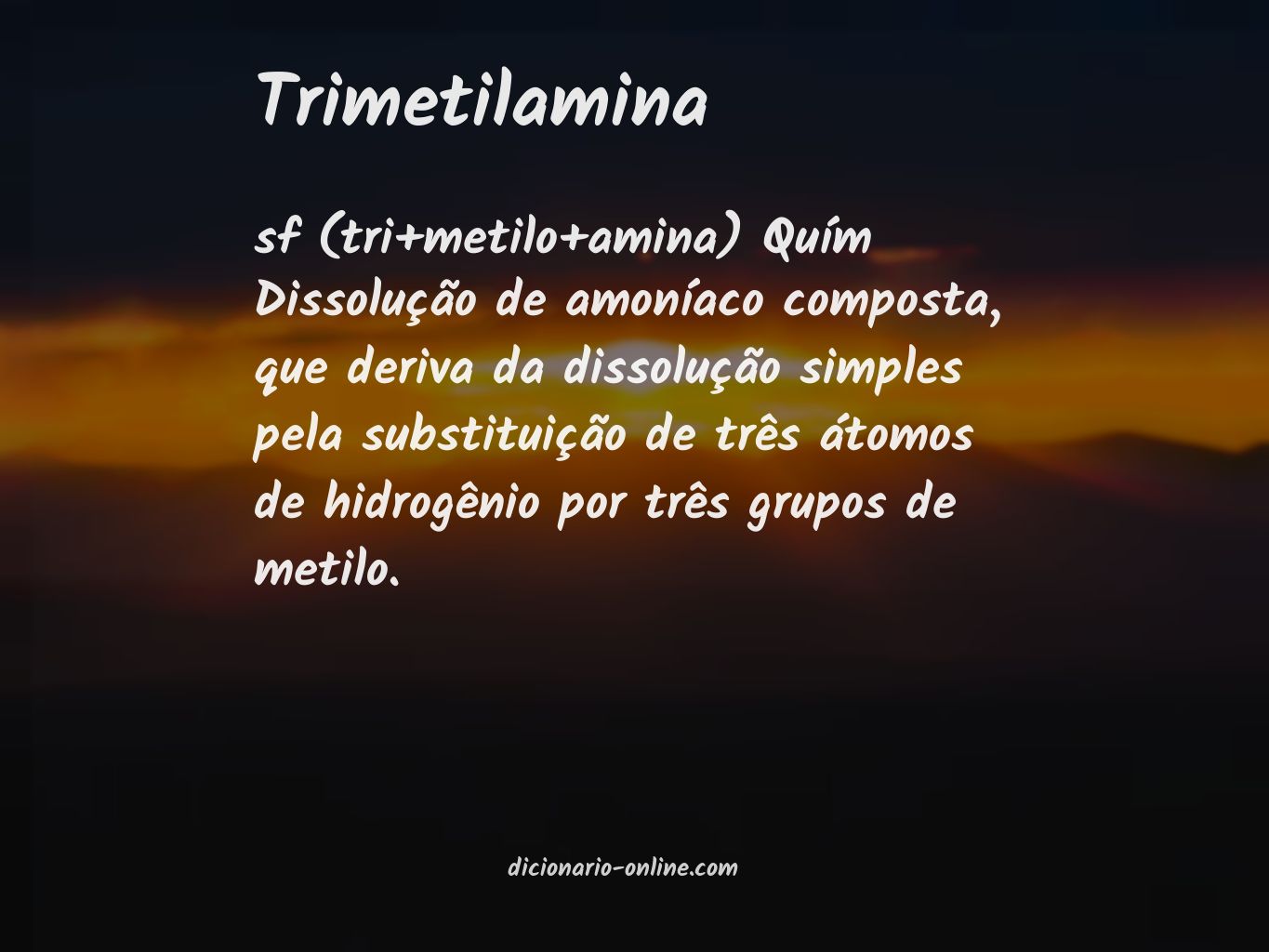 Significado de trimetilamina