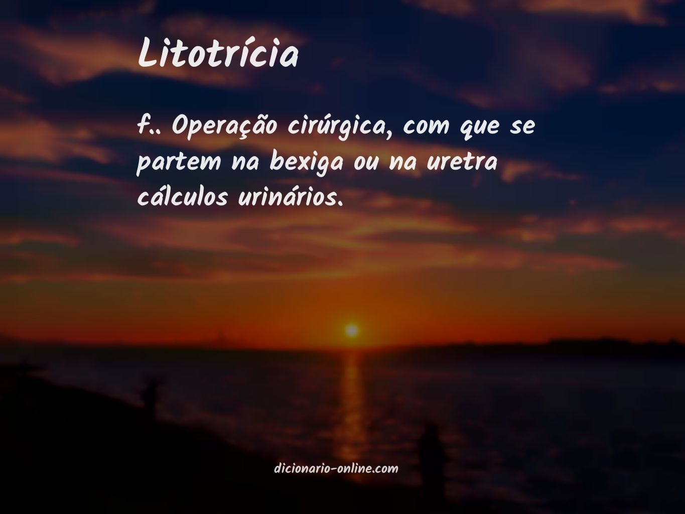 Significado de litotrícia