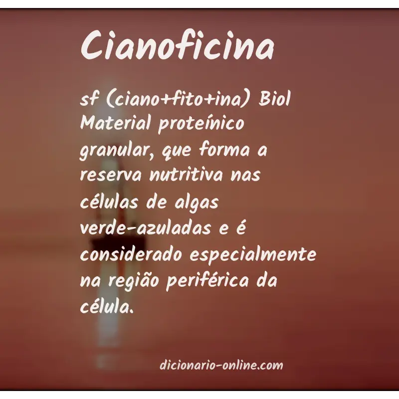 Significado de cianoficina