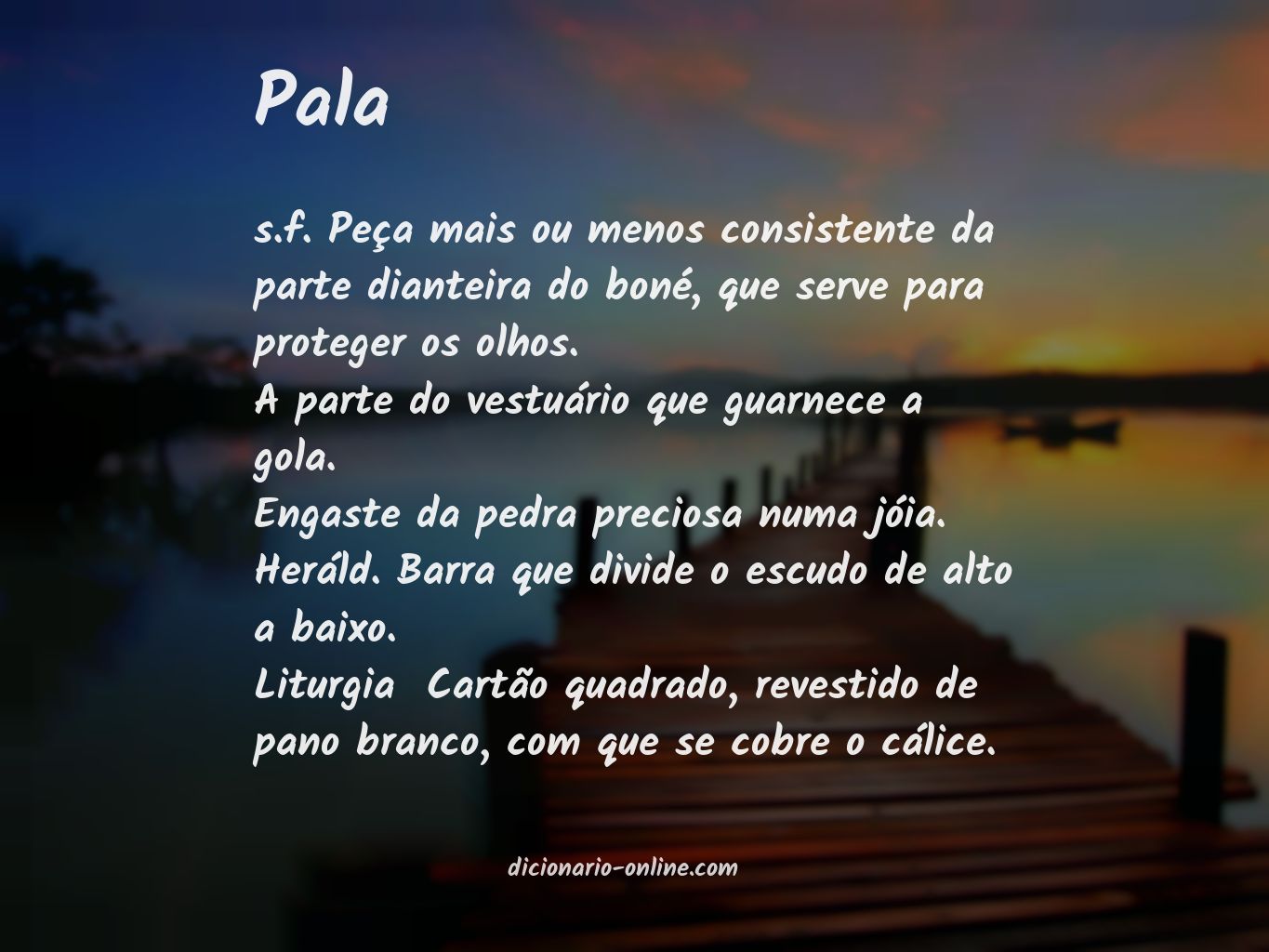 Significado de pala