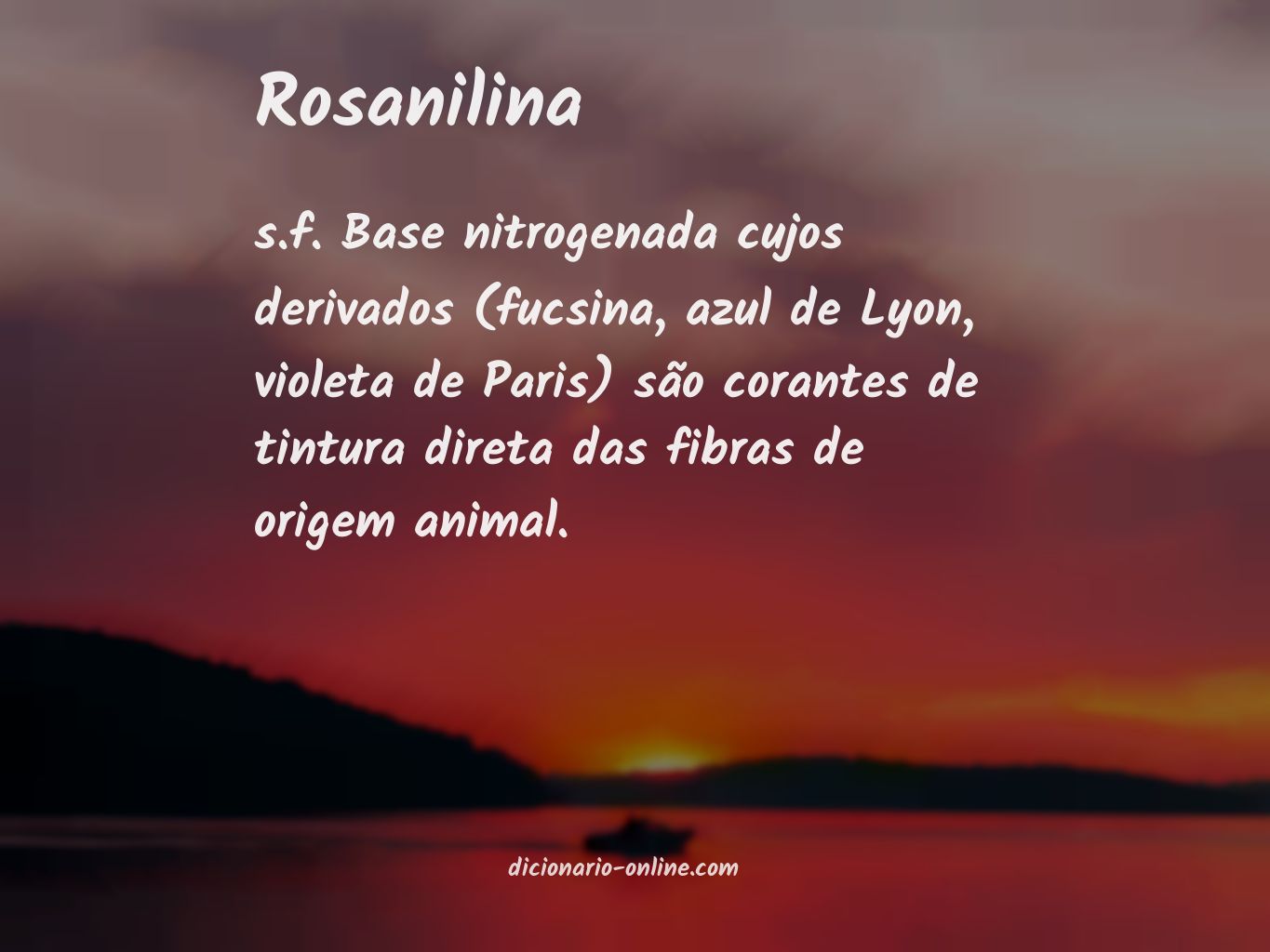 Significado de rosanilina