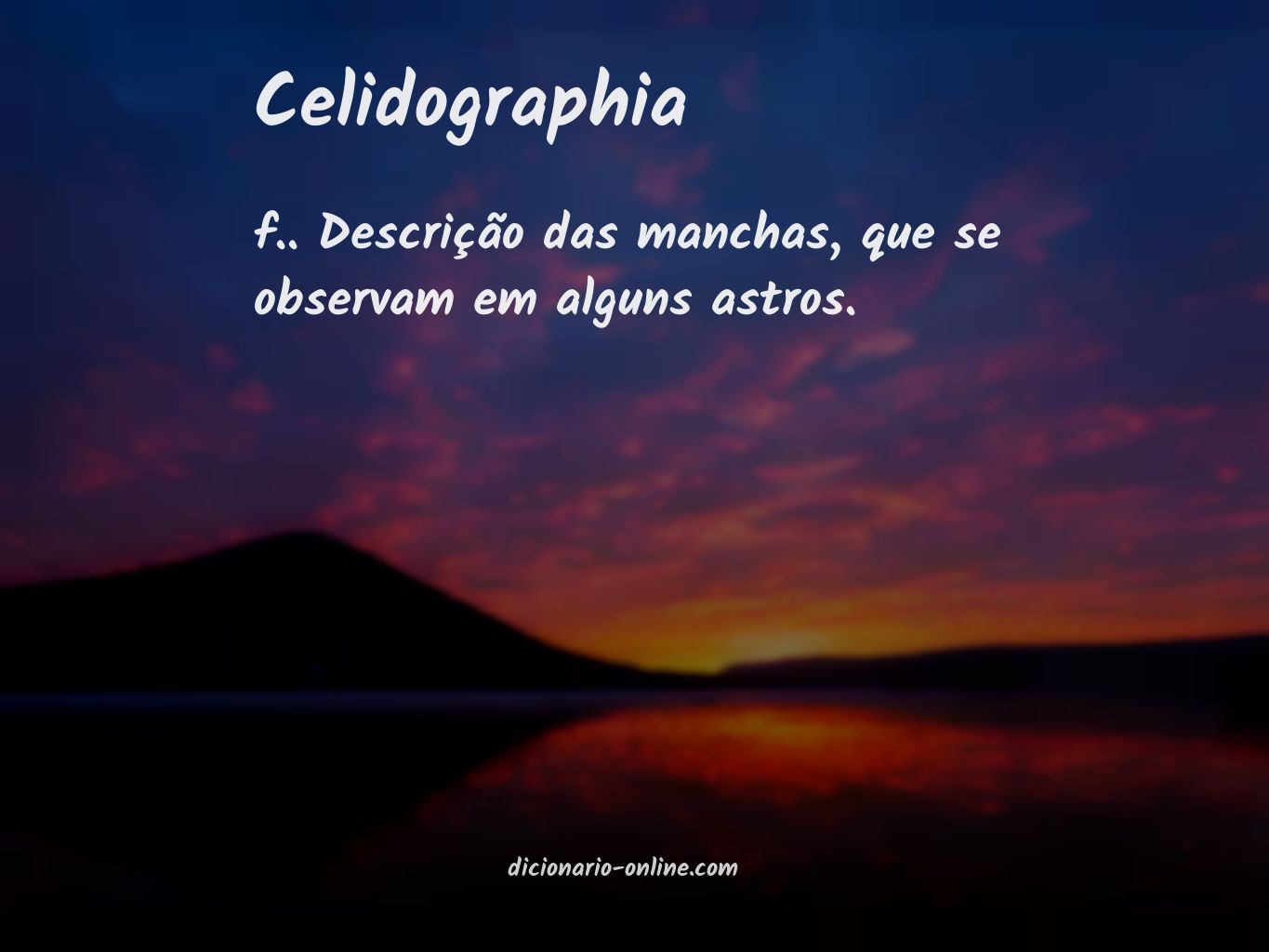 Significado de celidographia