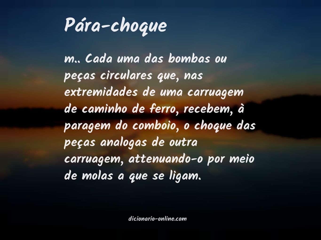 Significado de pára-choque