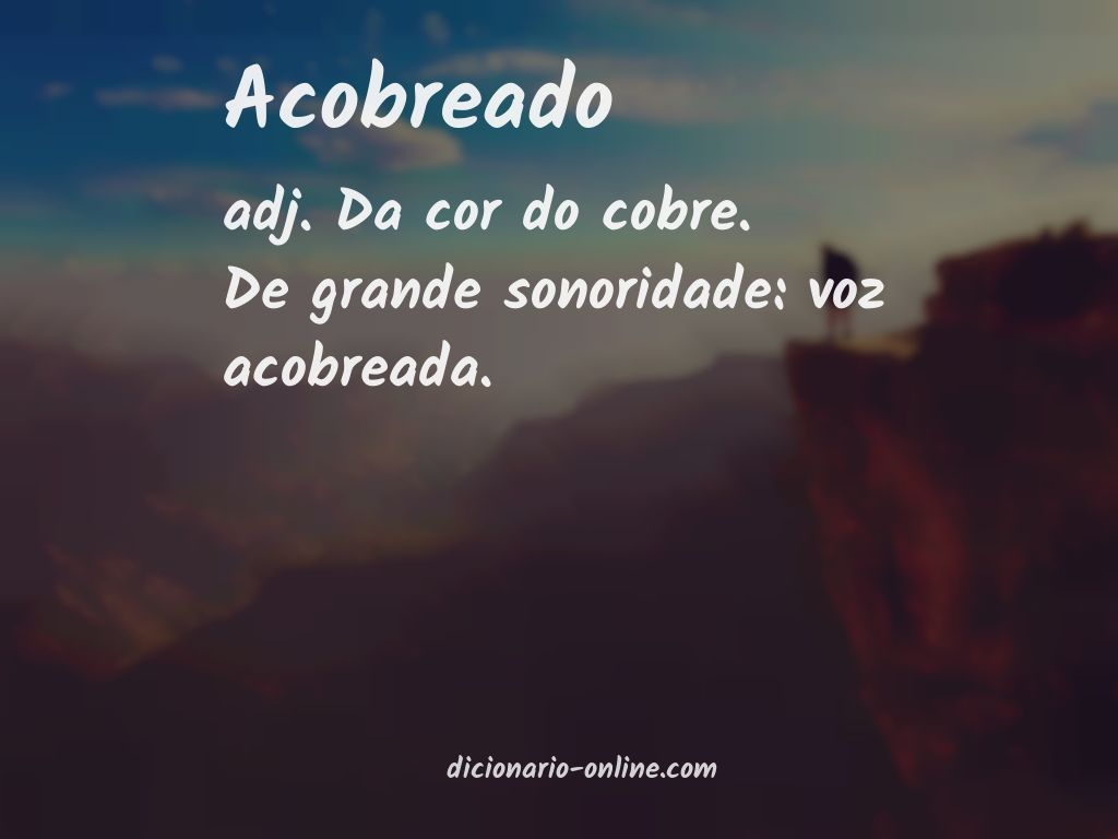 Significado de acobreado