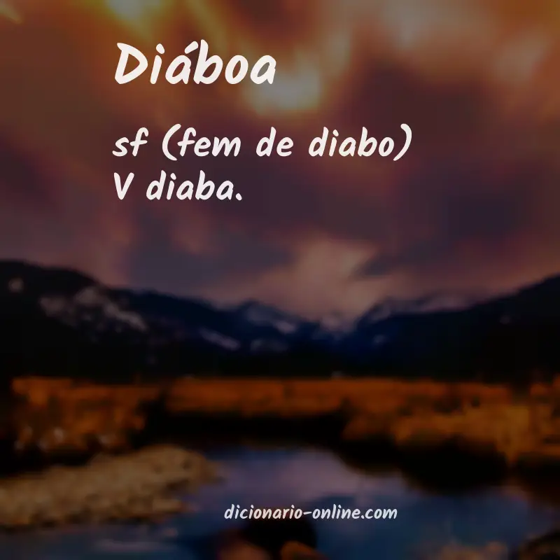 Significado de diáboa