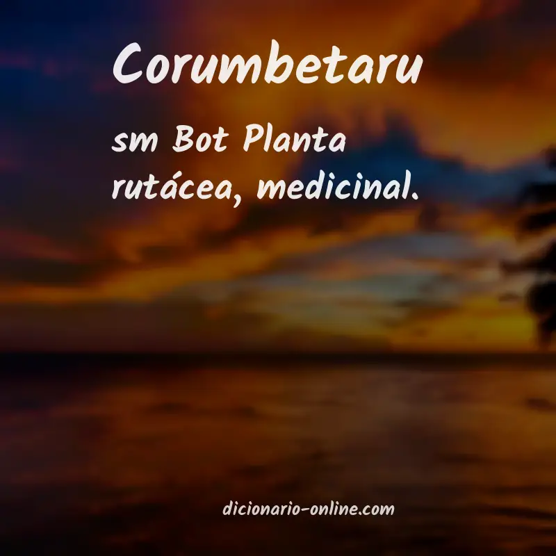Significado de corumbetaru