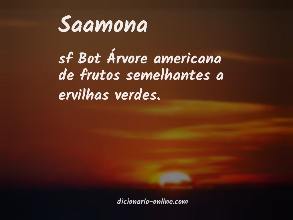 Significado de saamona