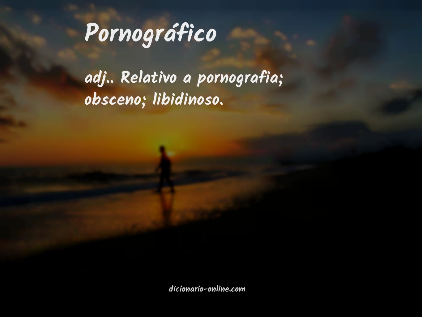 Significado de pornográfico