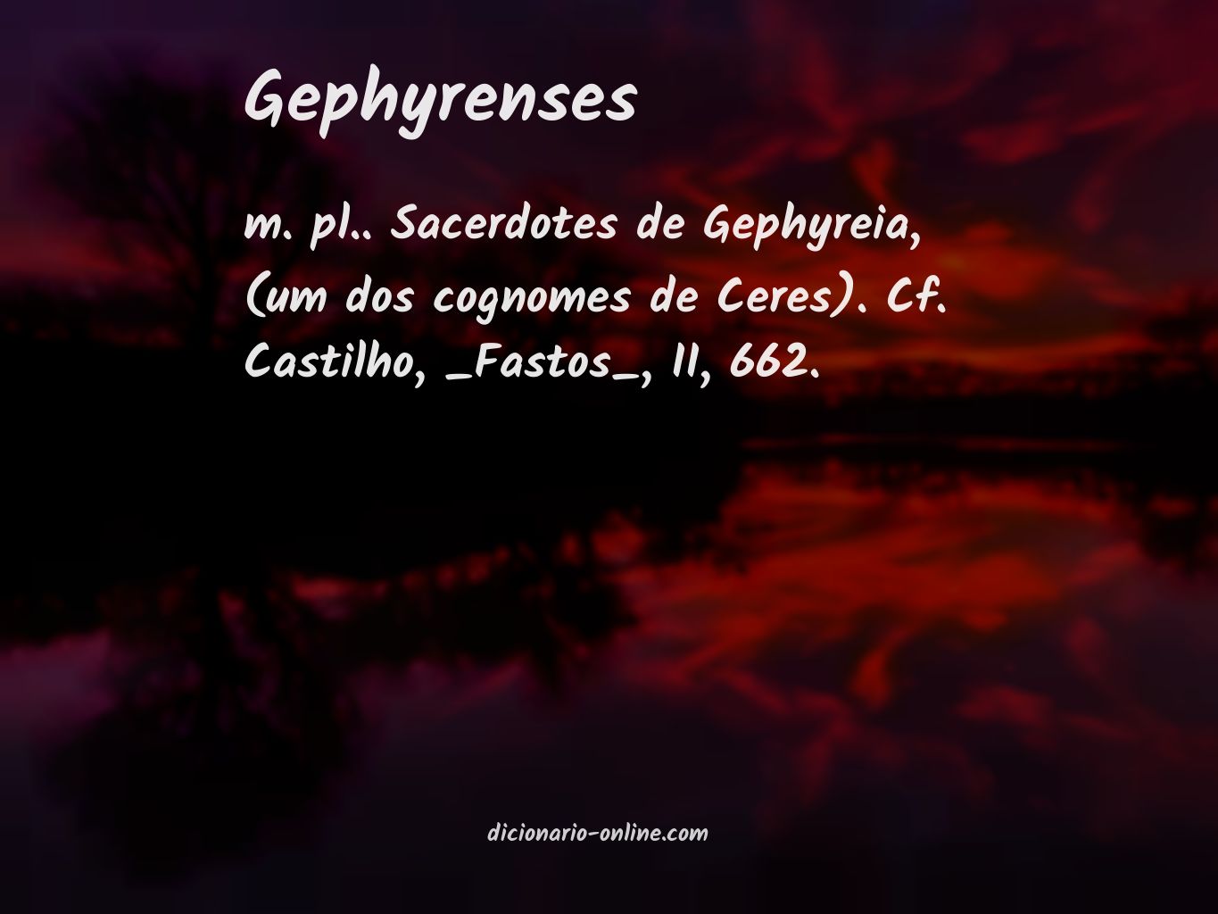 Significado de gephyrenses