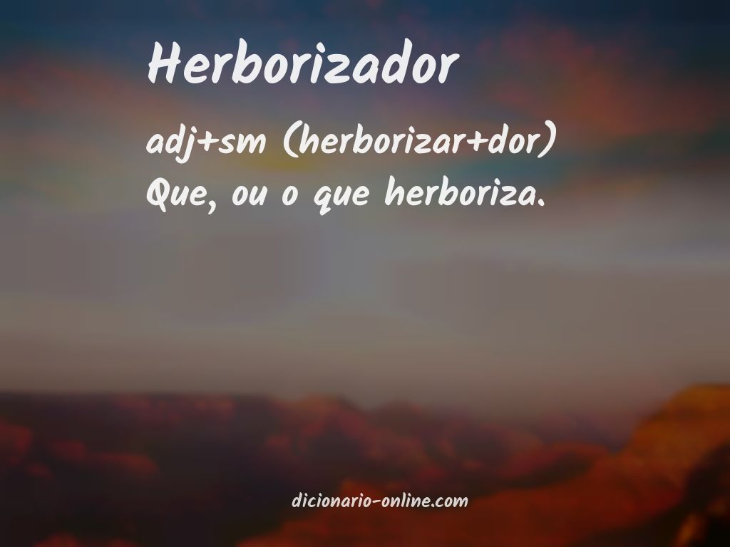 Significado de herborizador