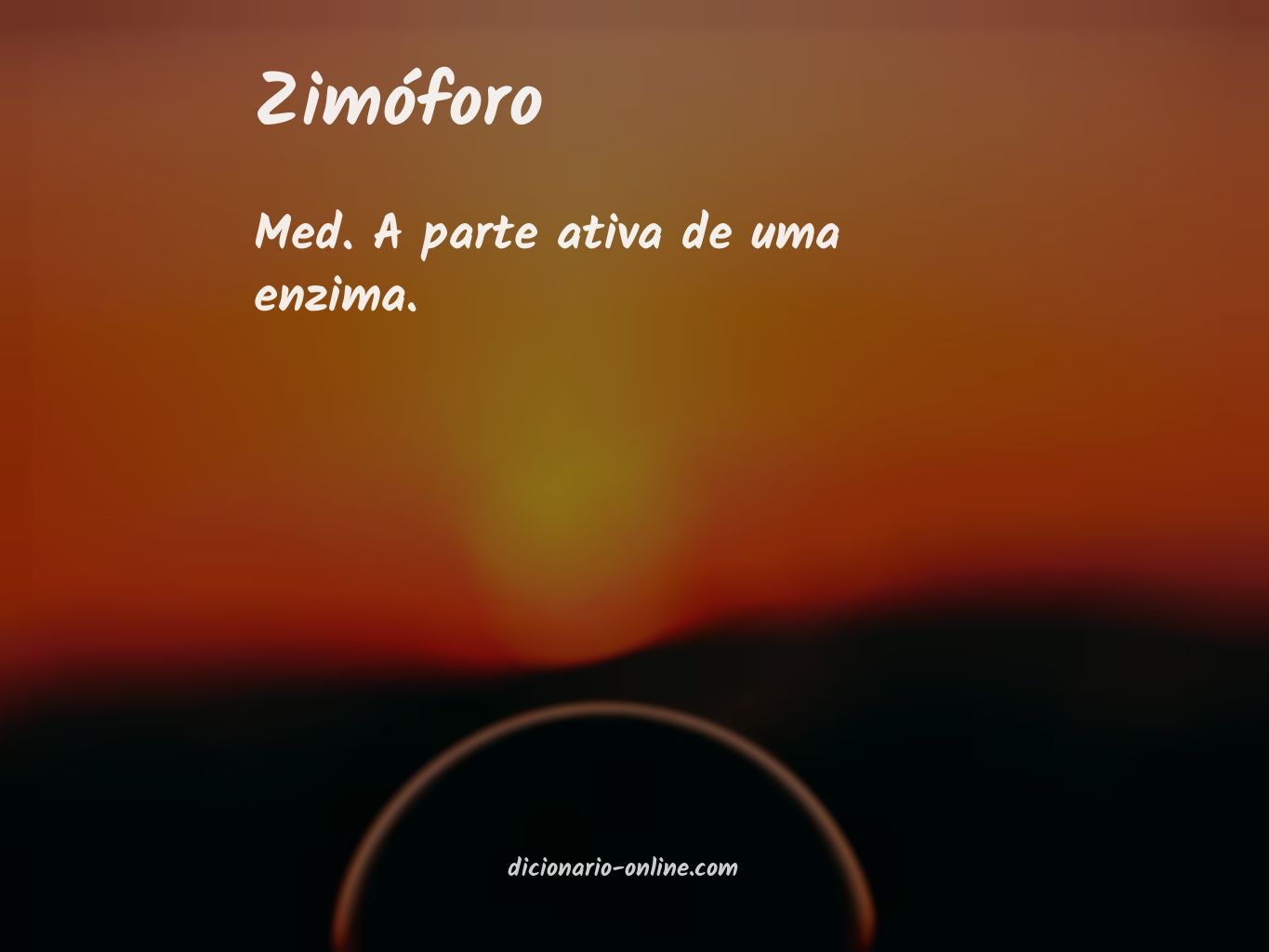 Significado de zimóforo