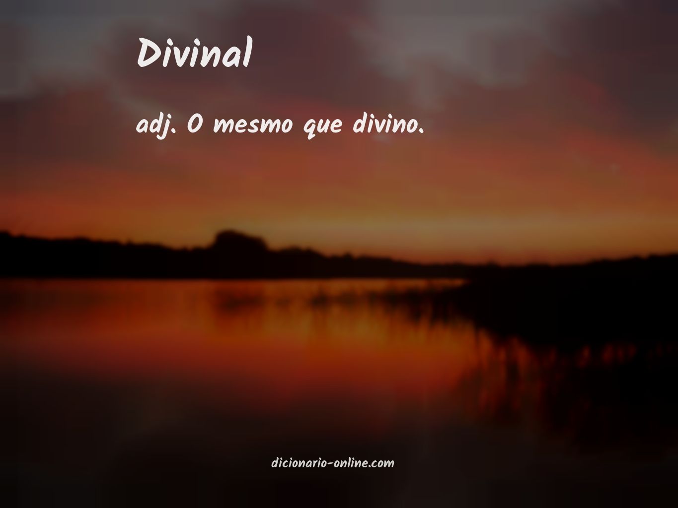 Significado de divinal