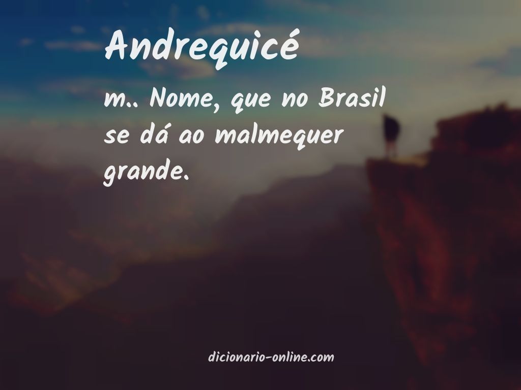 Significado de andrequicé