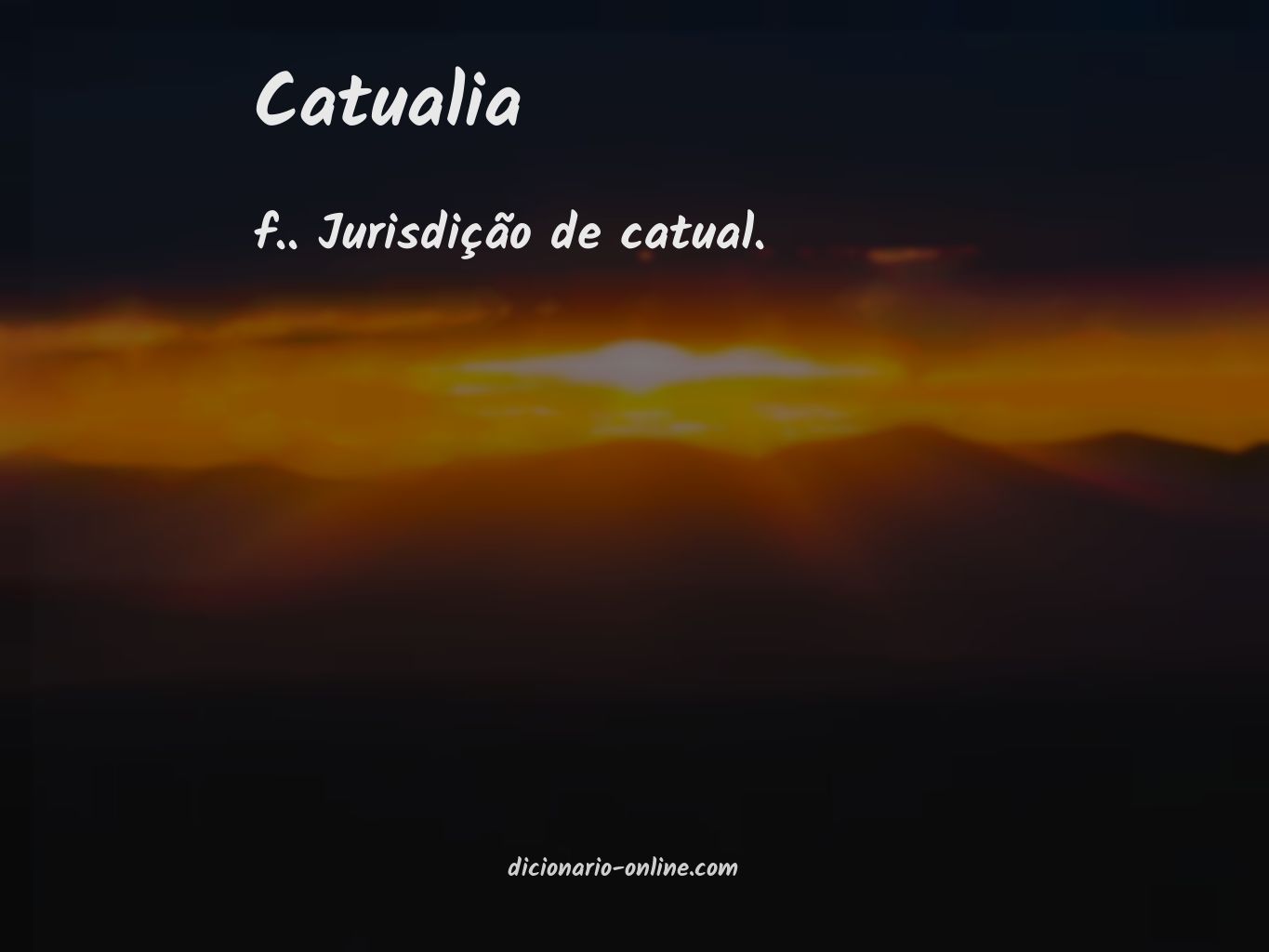 Significado de catualia