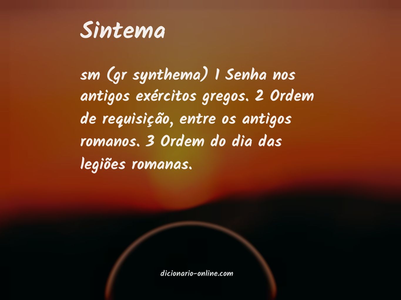 Significado de sintema