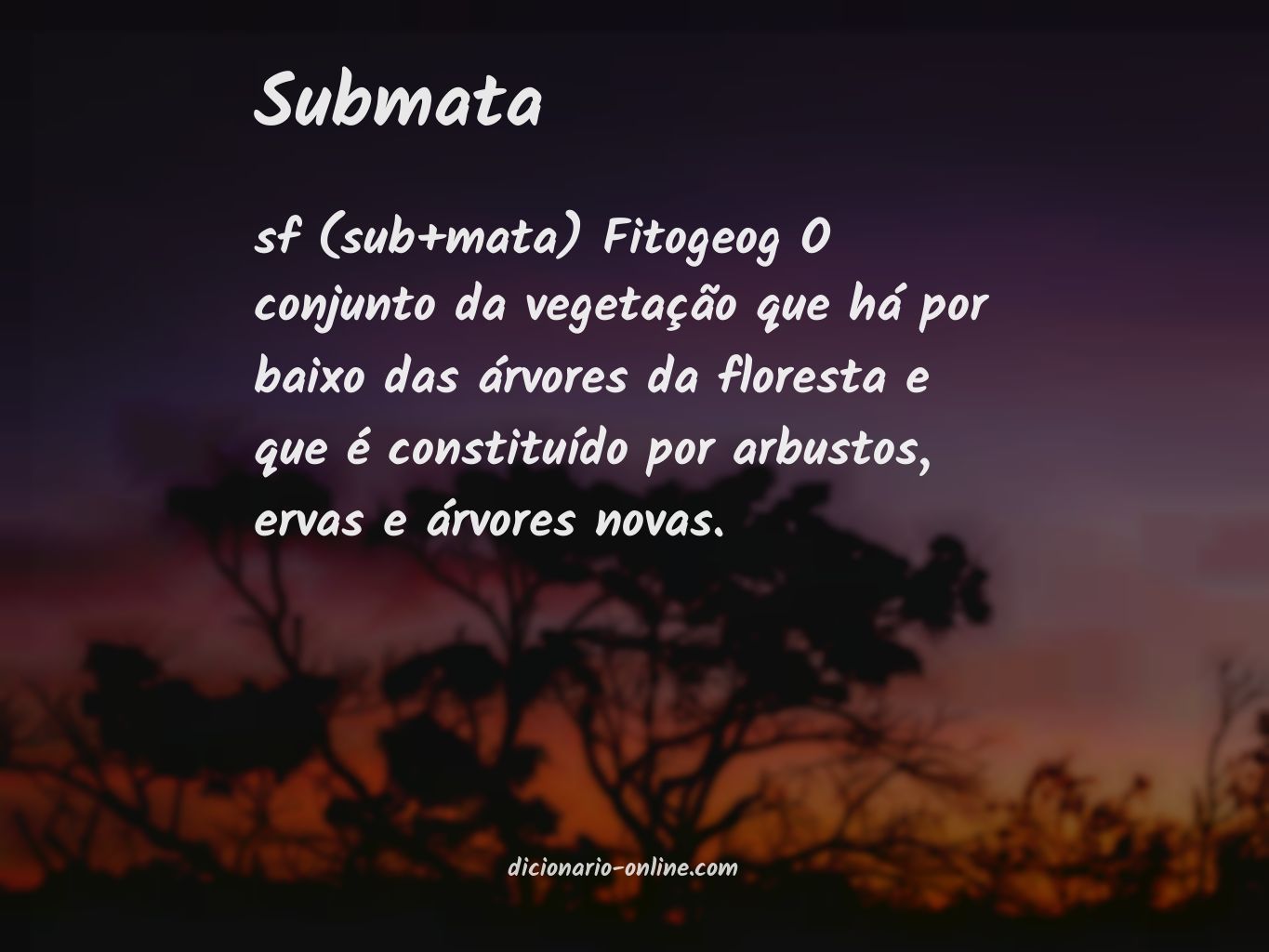 Significado de submata