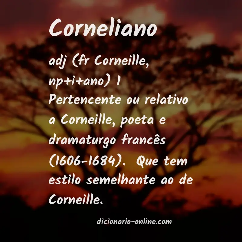 Significado de corneliano