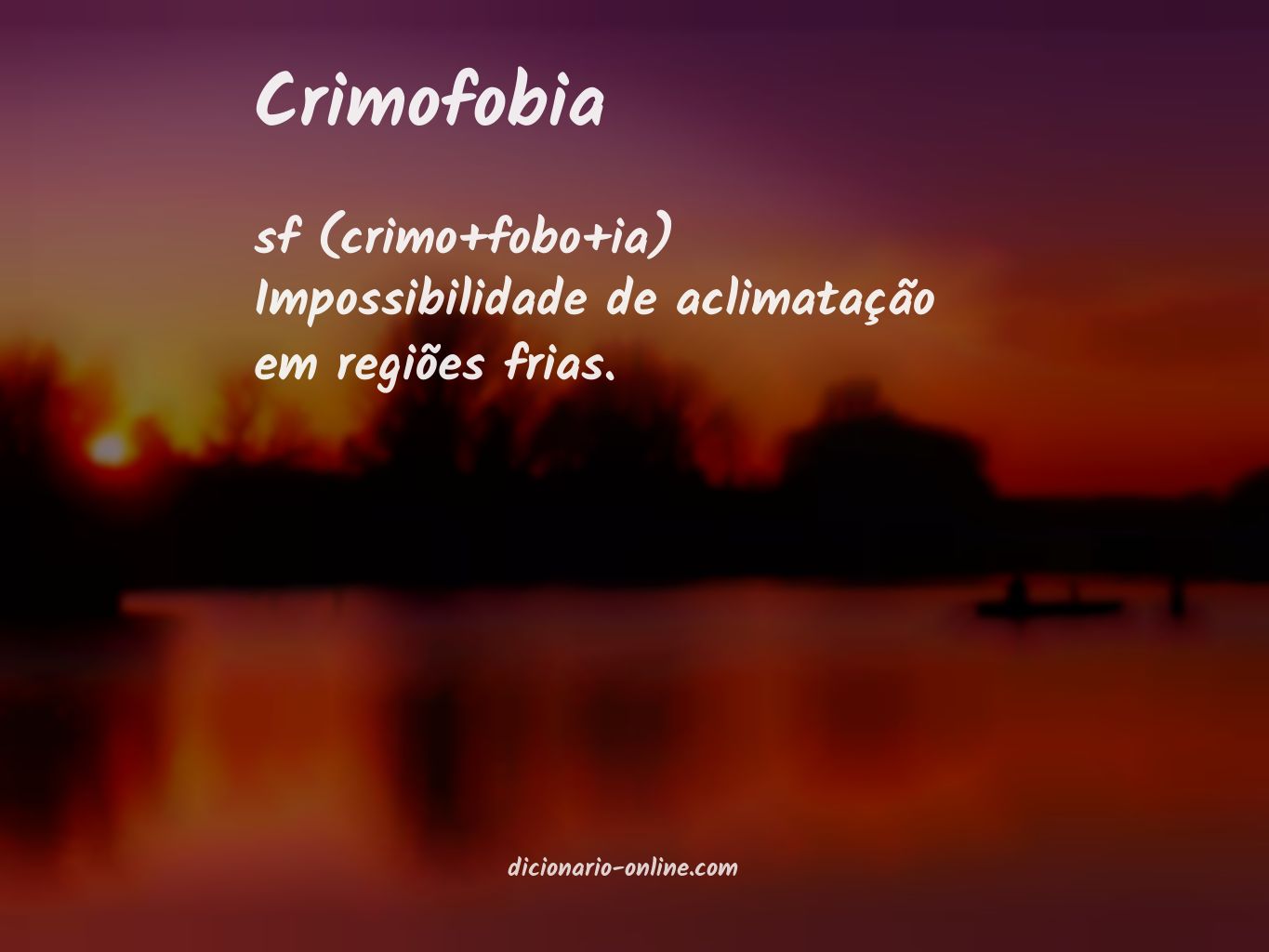 Significado de crimofobia