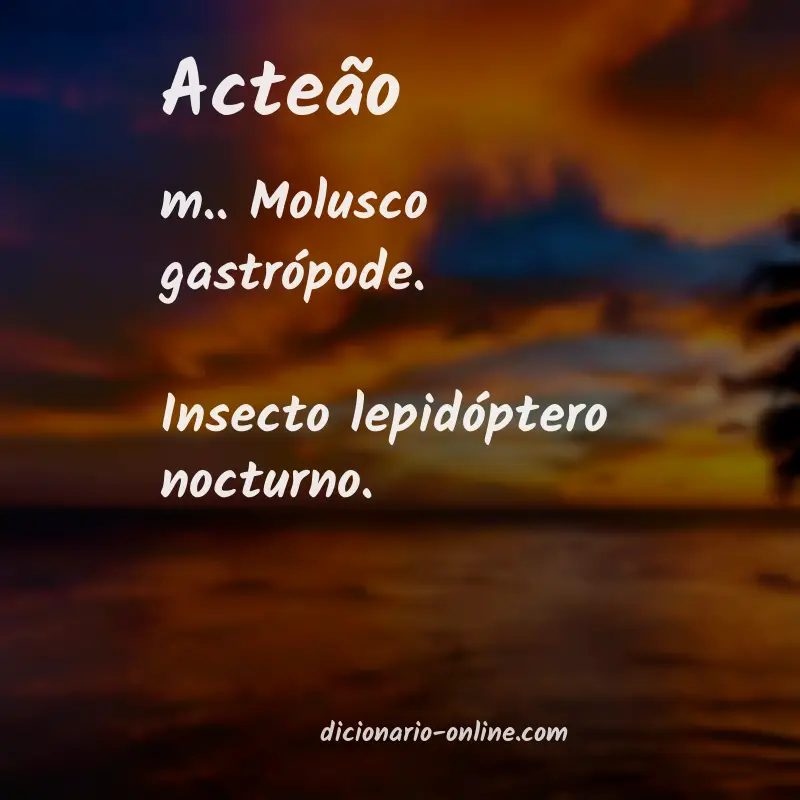 Significado de acteão