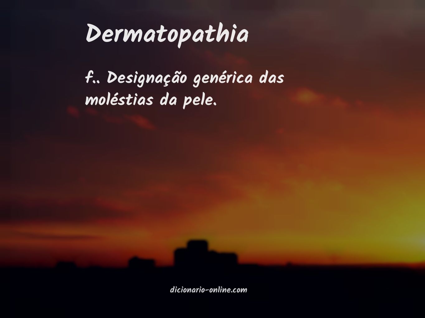 Significado de dermatopathia