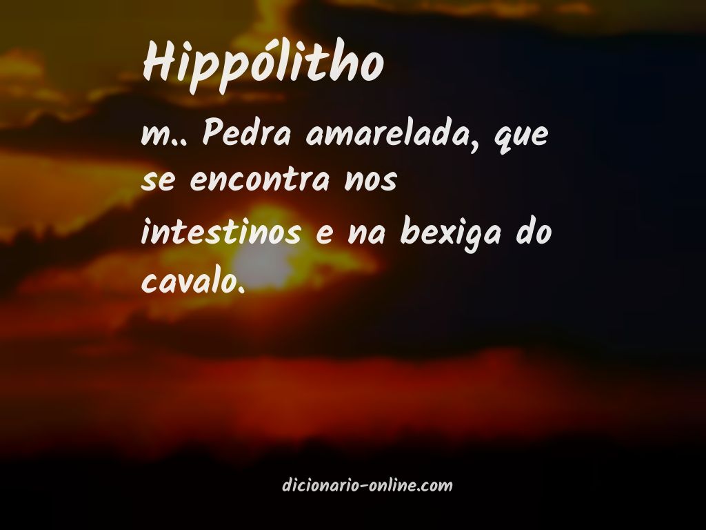 Significado de hippólitho