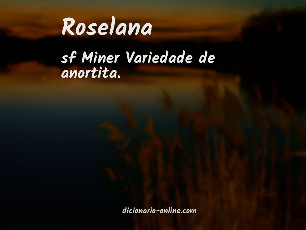 Significado de roselana