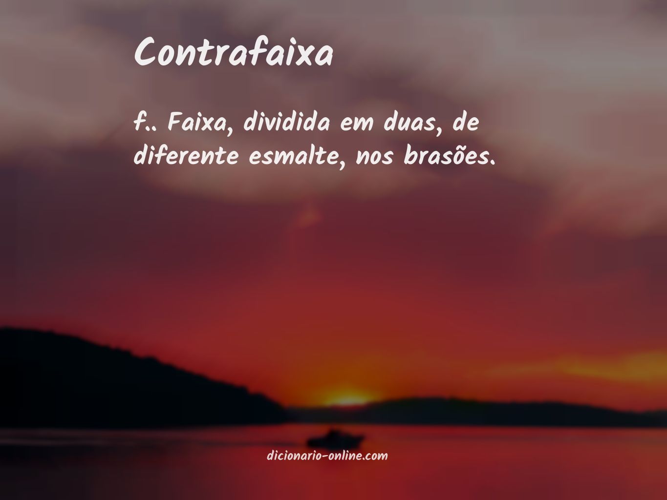 Significado de contrafaixa