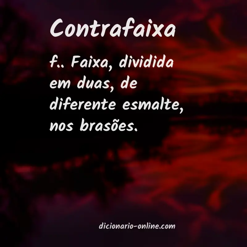 Significado de contrafaixa