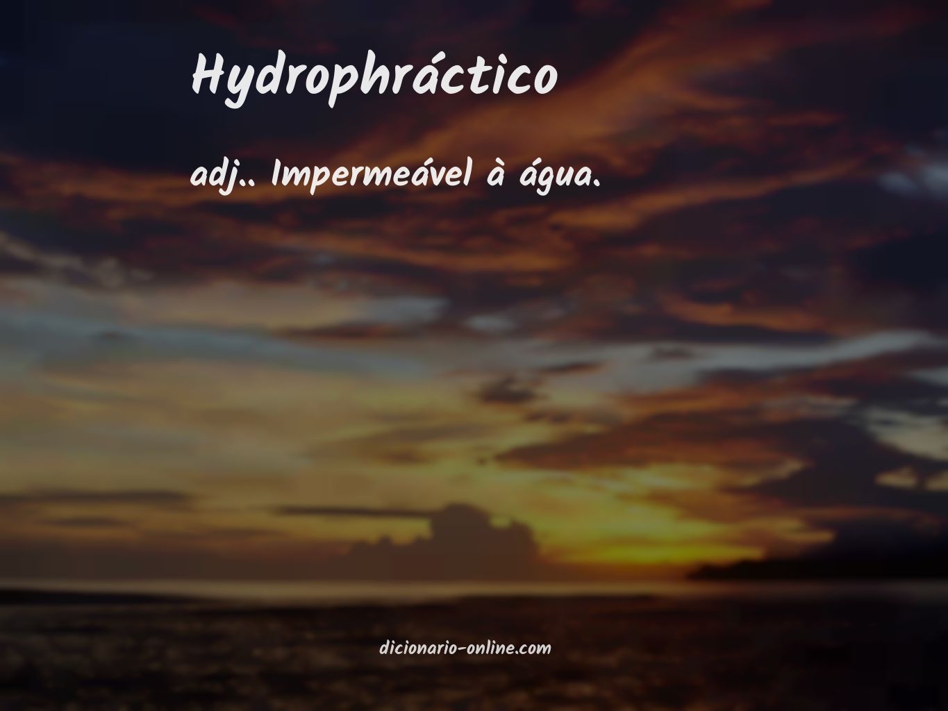 Significado de hydrophráctico