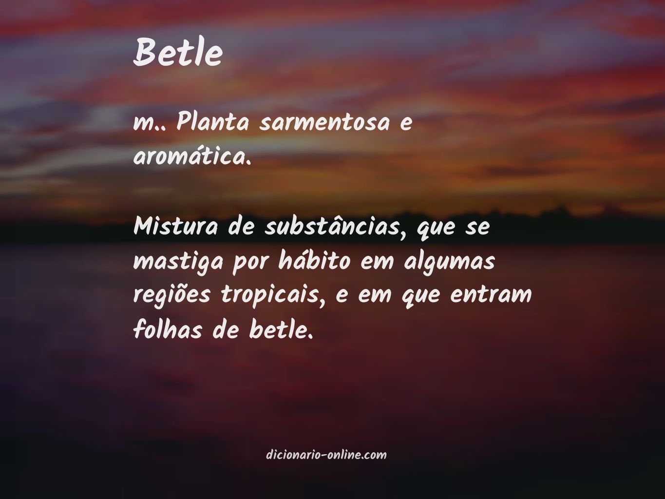 Significado de betle