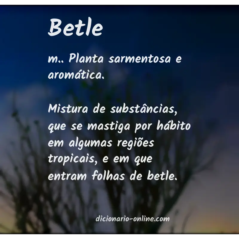 Significado de betle