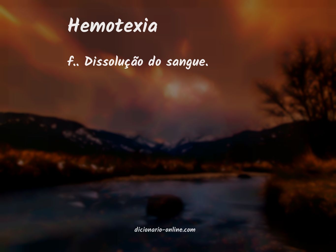 Significado de hemotexia
