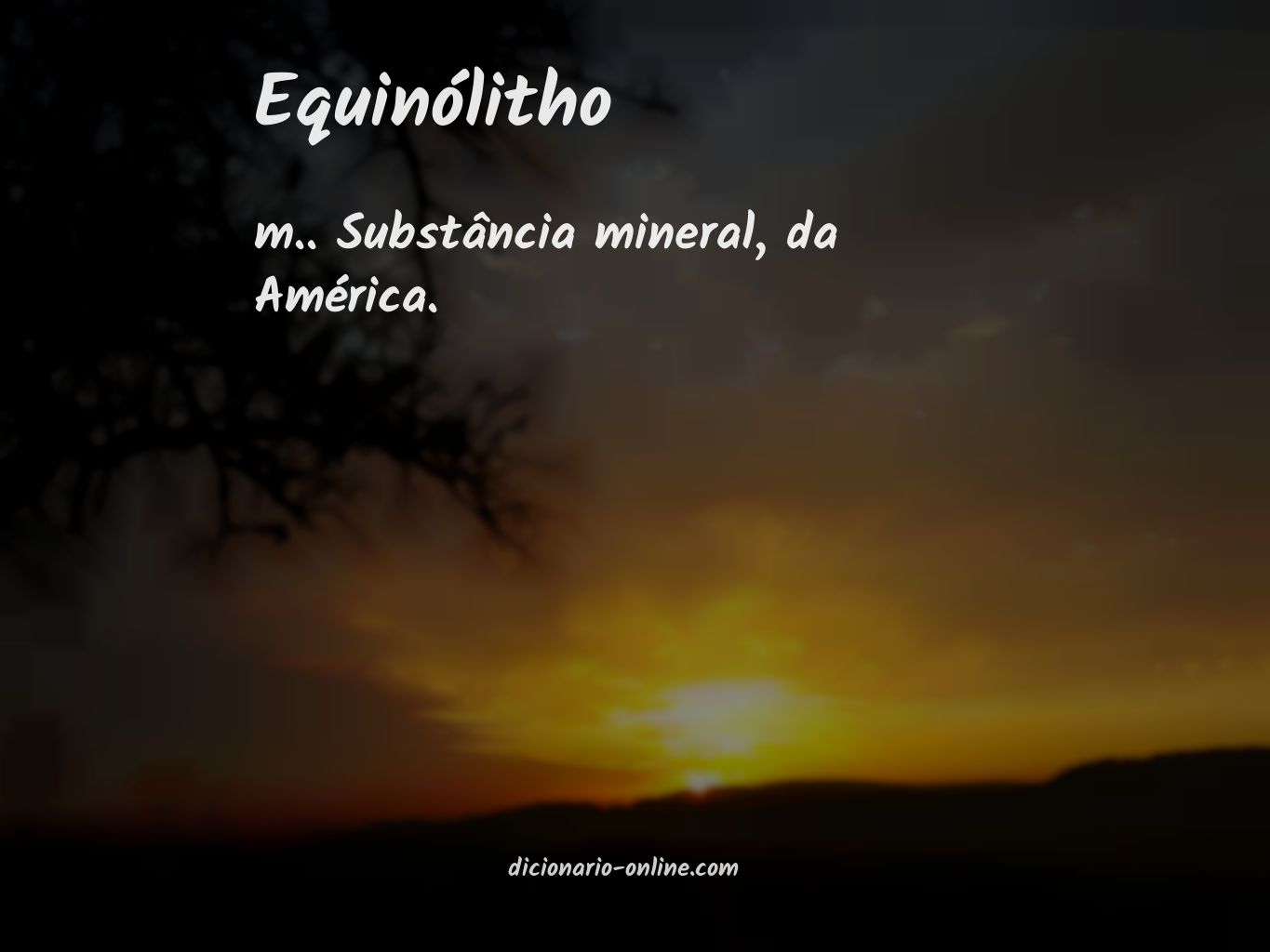 Significado de equinólitho