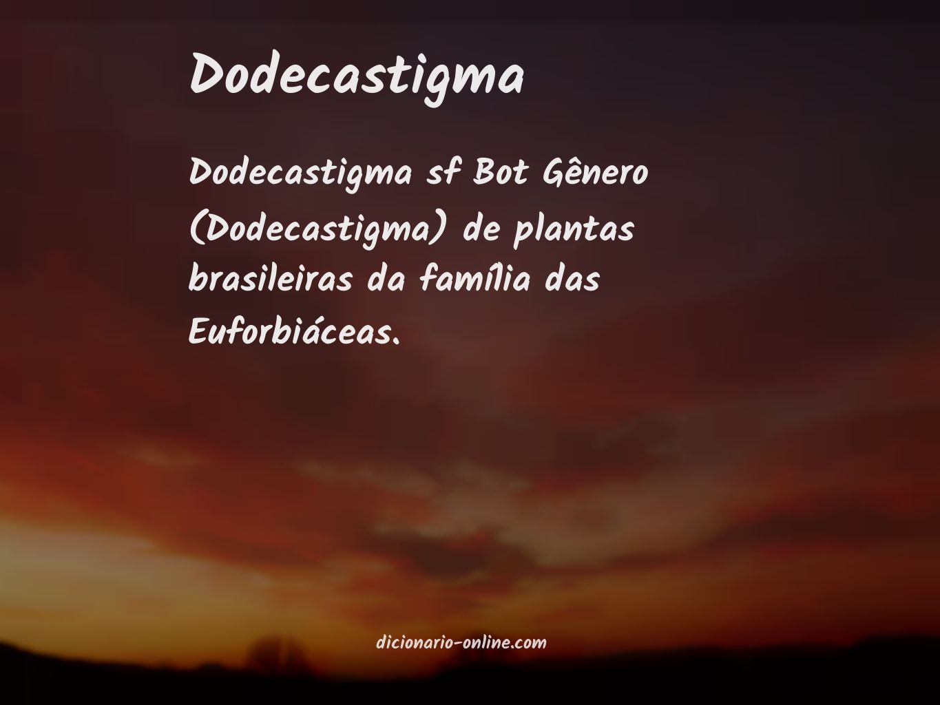 Significado de dodecastigma