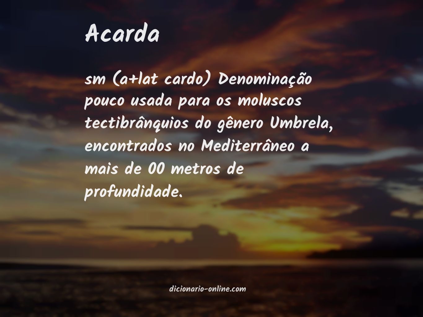 Significado de acarda