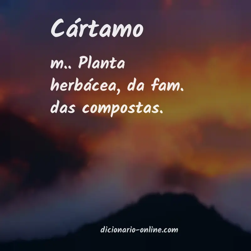 Significado de cártamo