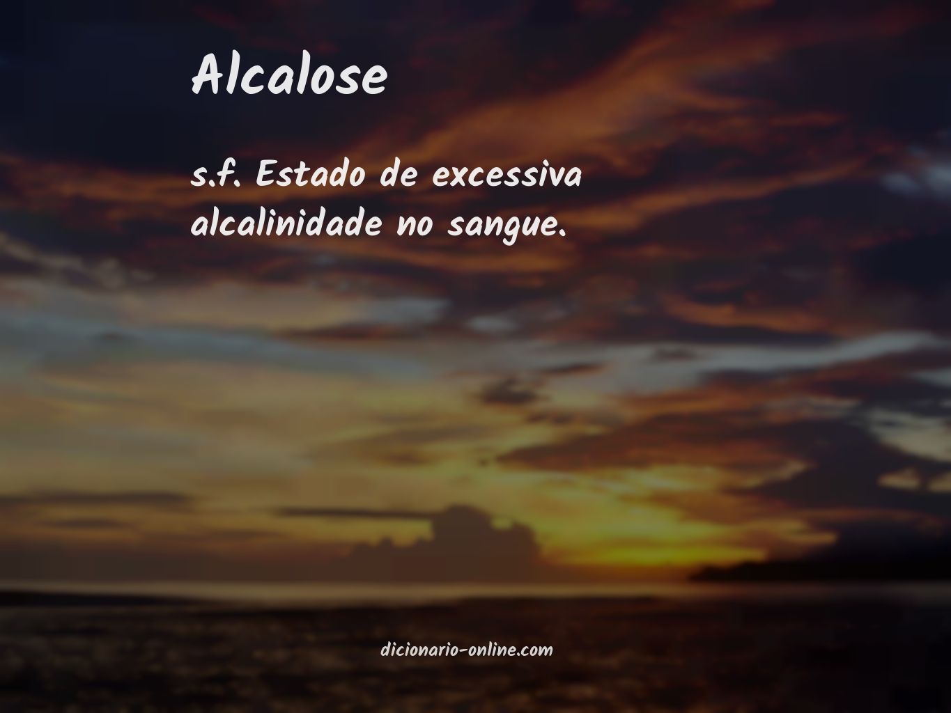 Significado de alcalose