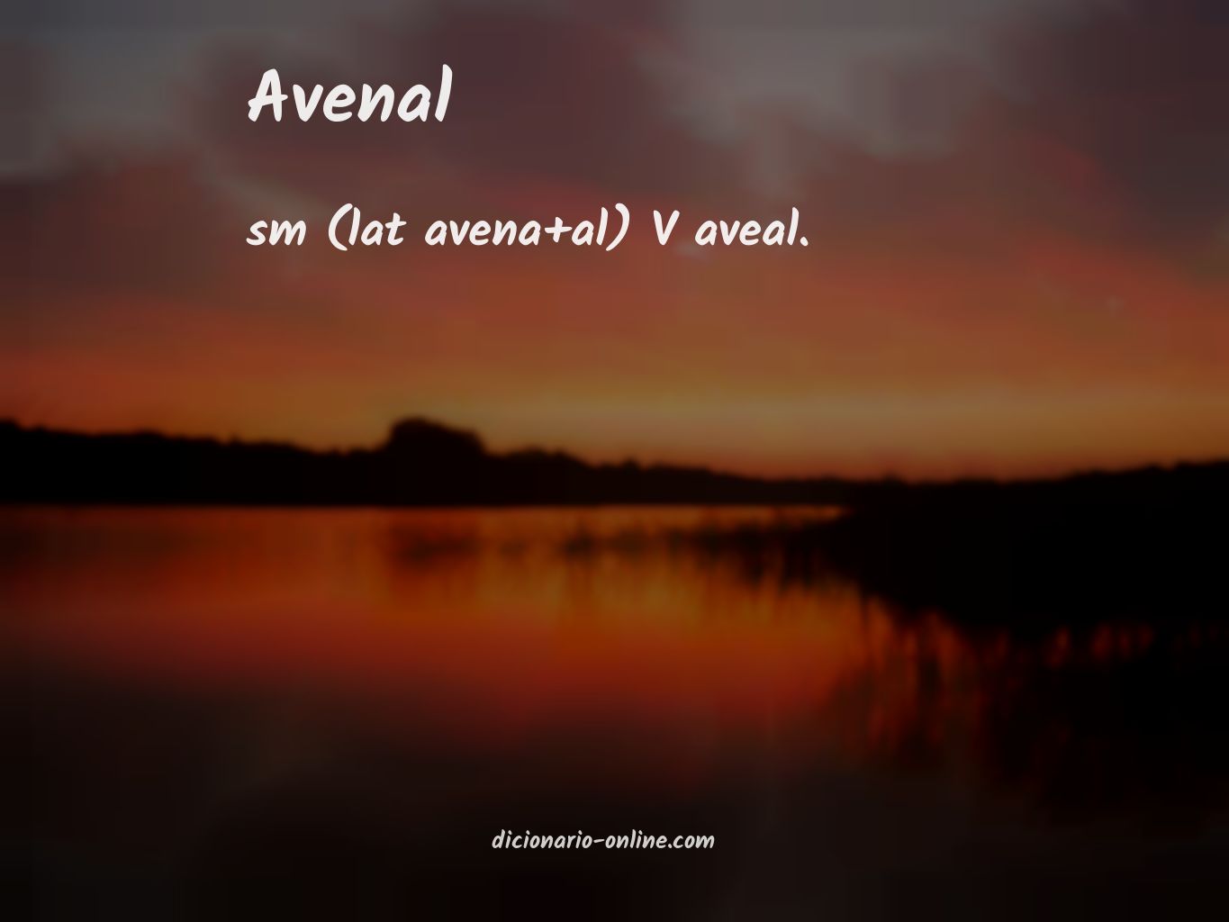 Significado de avenal