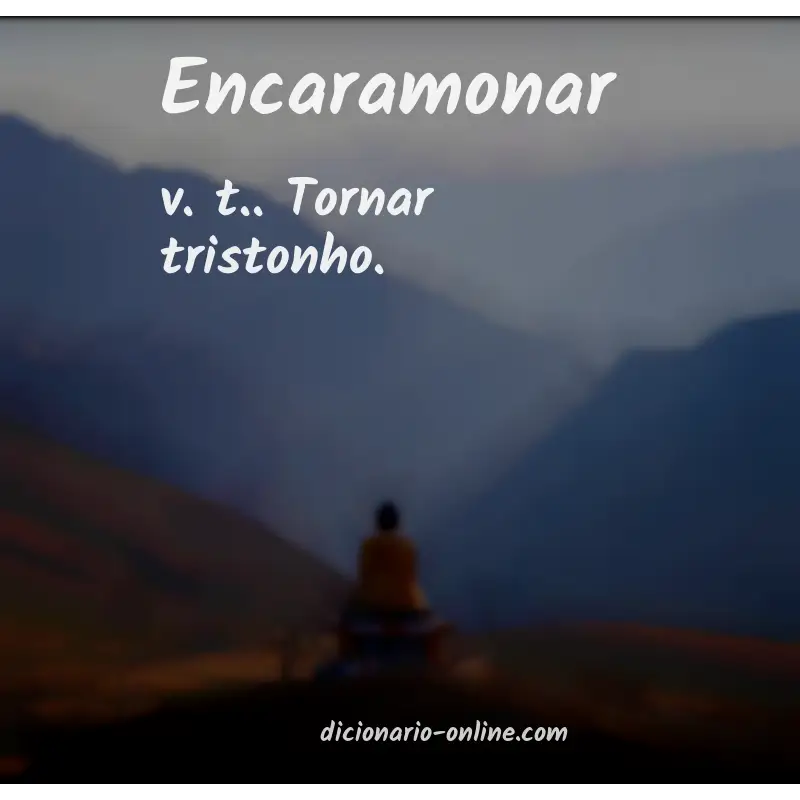 Significado de encaramonar