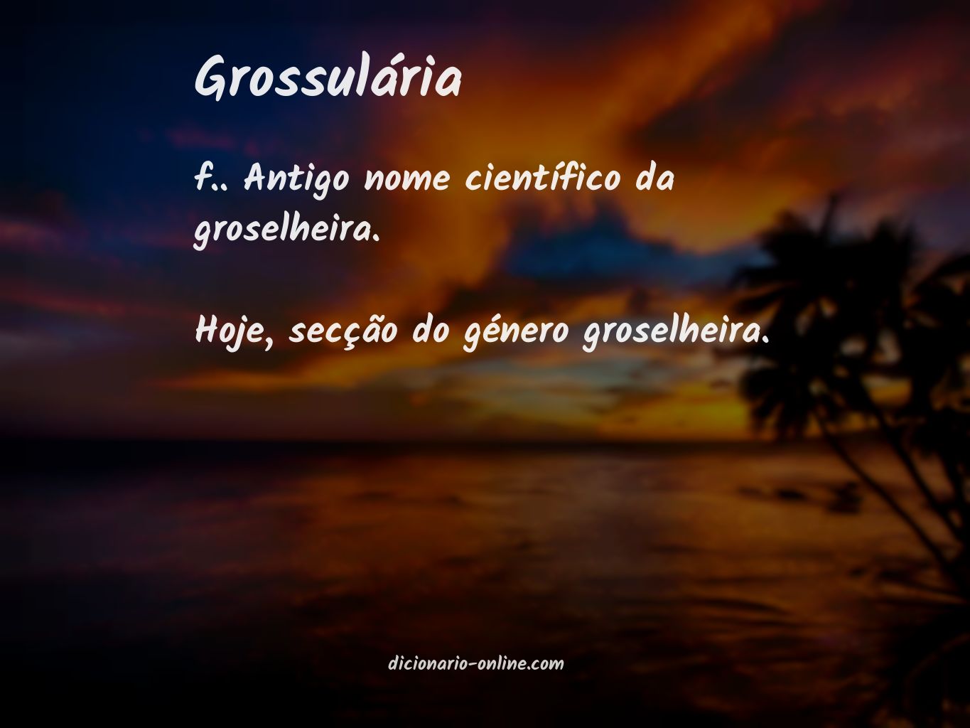 Significado de grossulária