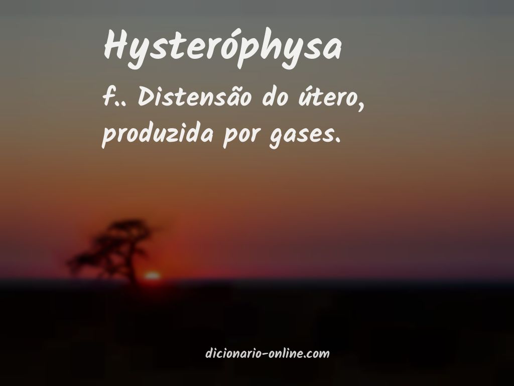 Significado de hysteróphysa