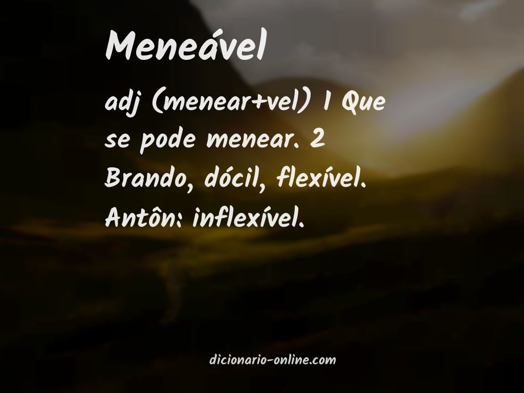 Significado de meneável