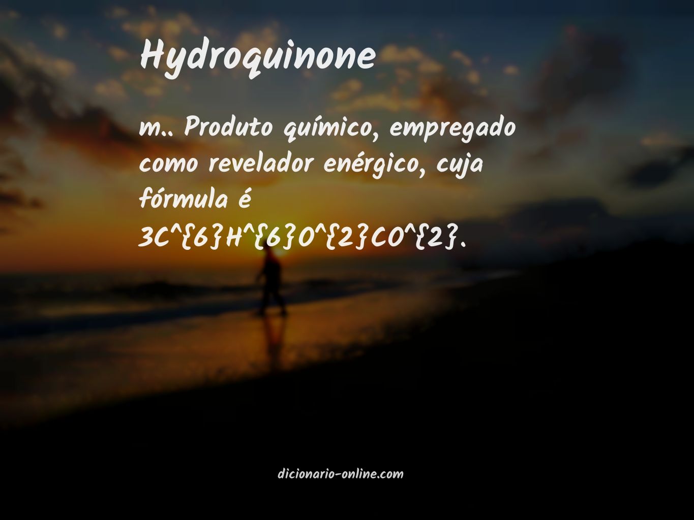 Significado de hydroquinone
