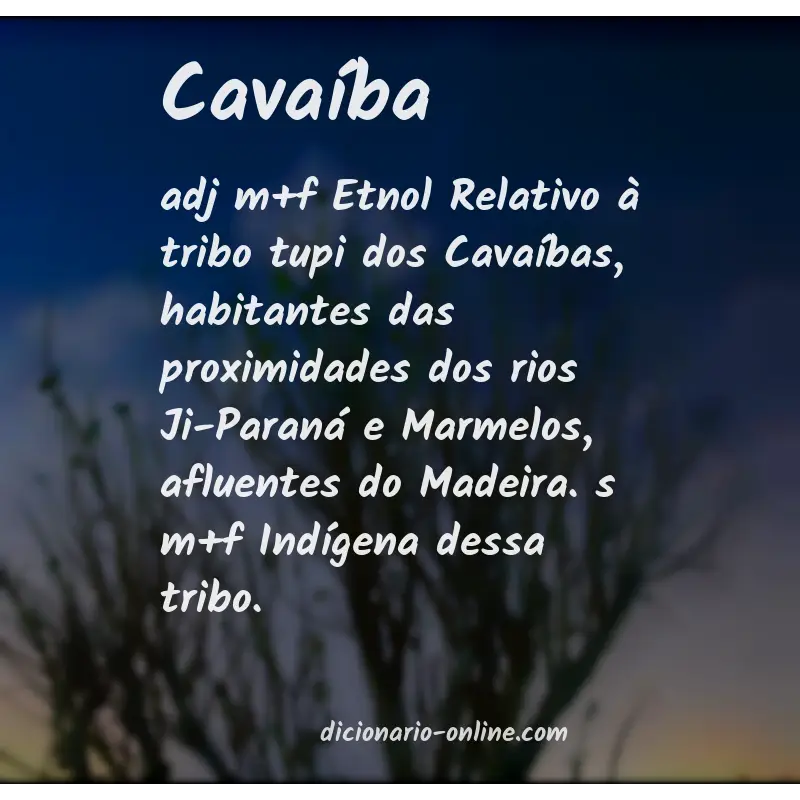 Significado de cavaíba