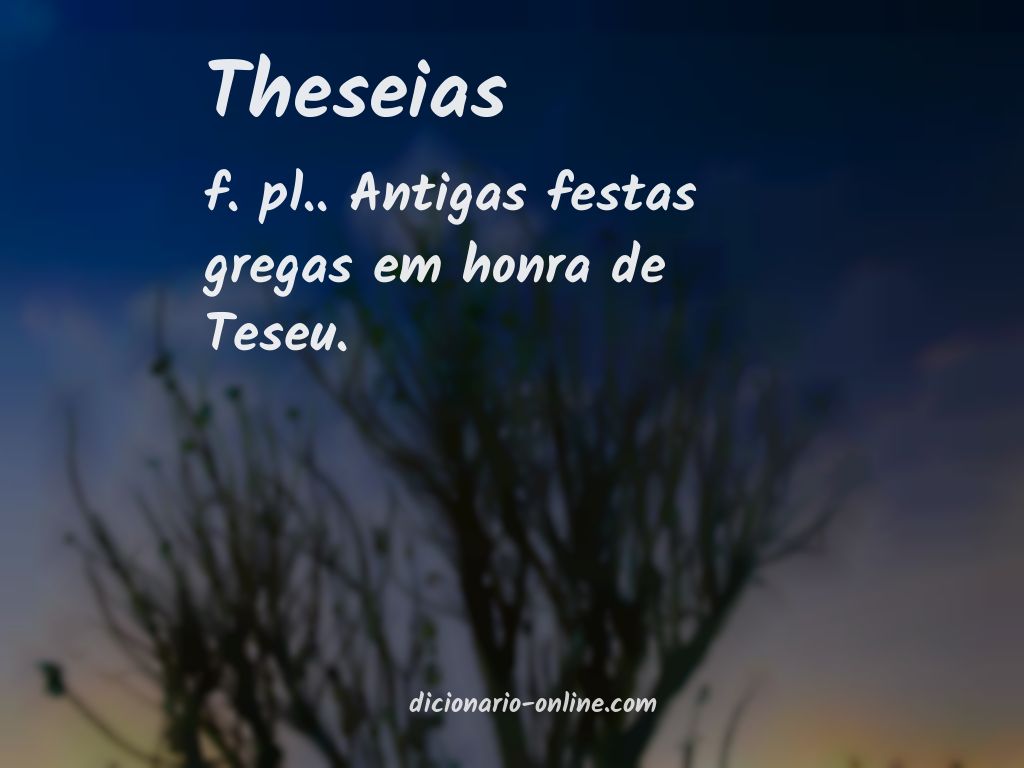 Significado de theseias