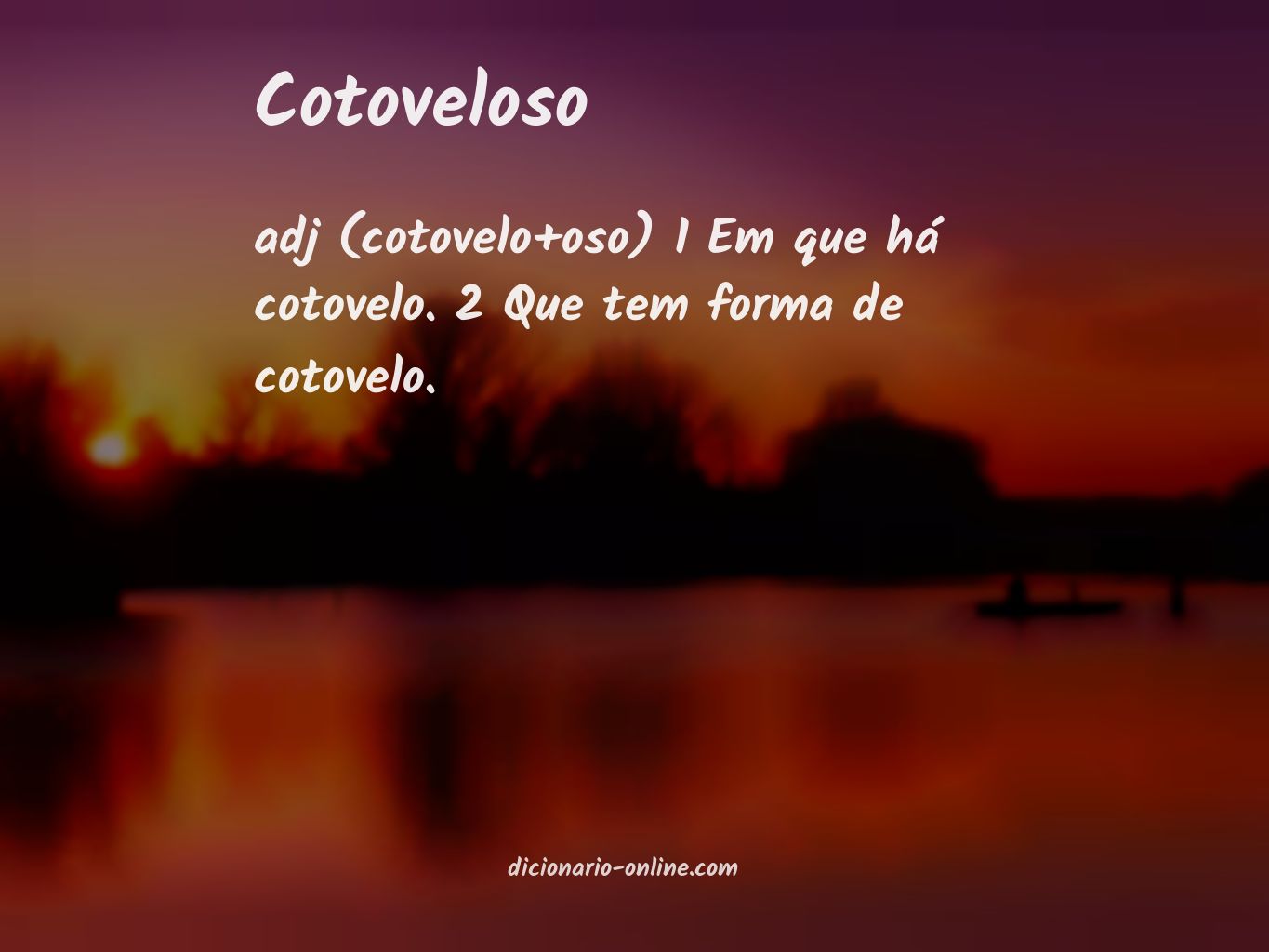 Significado de cotoveloso