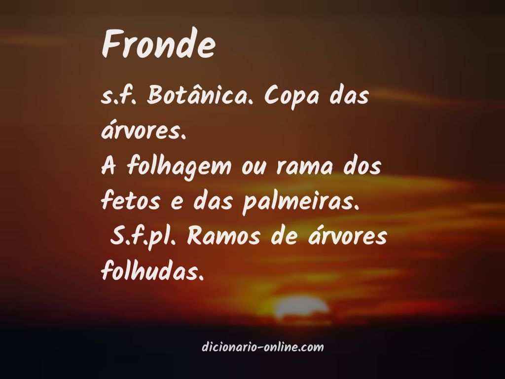 Significado de fronde