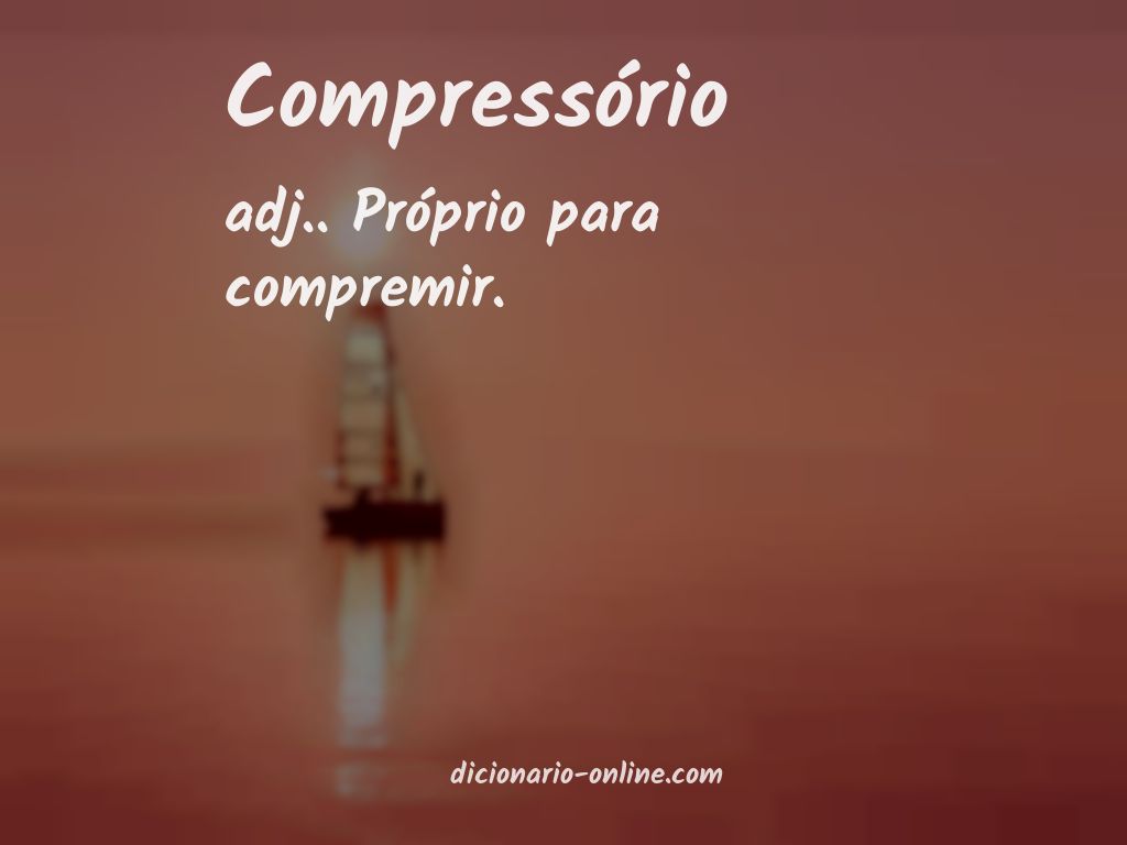 Significado de compressório