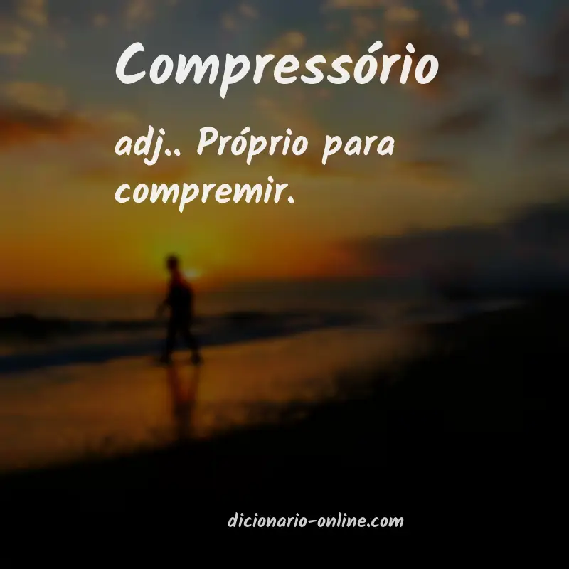 Significado de compressório